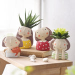 Playful Succulent Pots by Voltyx