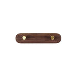NaturaLine | Elegant Wooden Wall Coat Hook with Brass Hooks