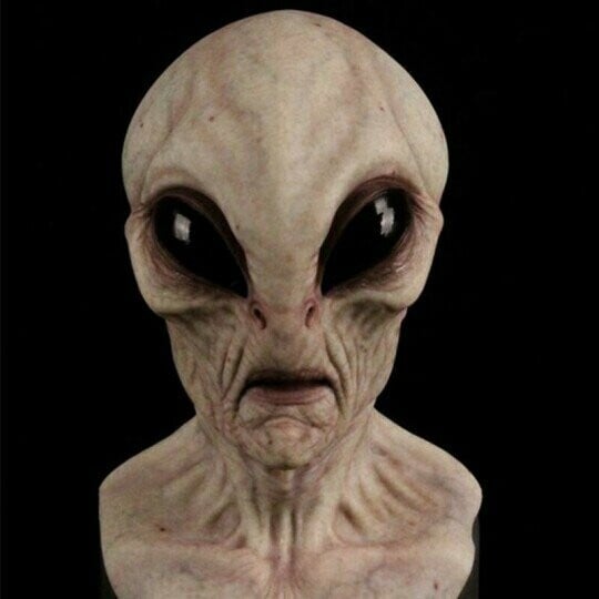 Realistische Halloween-Kostüm-Maske - Alien-Accessoire
