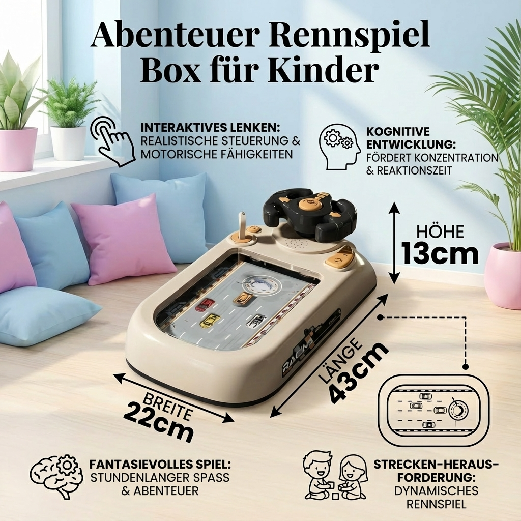 Actionreiches Rennspielset für kleine Entdecker