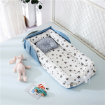 Foldable Baby Bed with Pillow – Portable Design for Travel