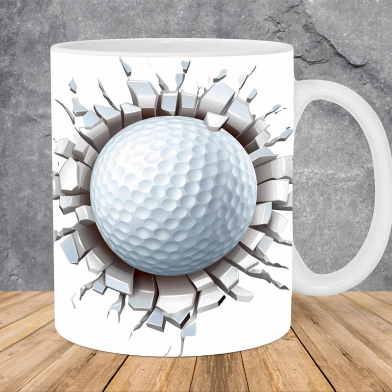 Cup with ball pattern