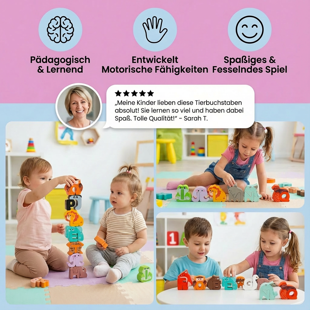 Wooden Alphabet Puzzle – A-Z Learning Toy for Kids