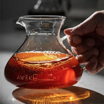 Elegant 450ml coffee maker made of heat-resistant glass