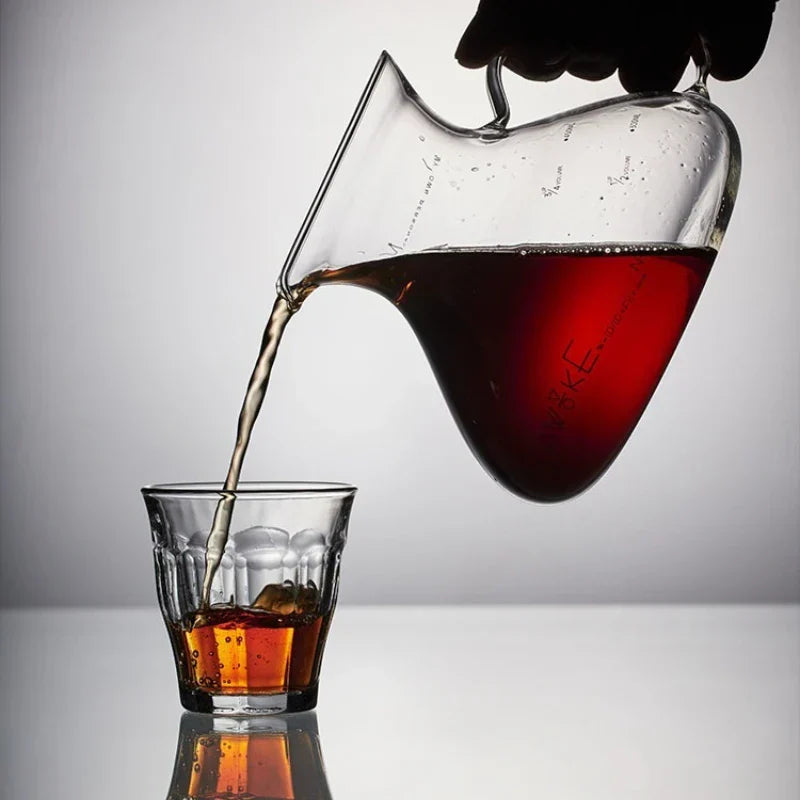 Elegant 450ml coffee maker made of heat-resistant glass