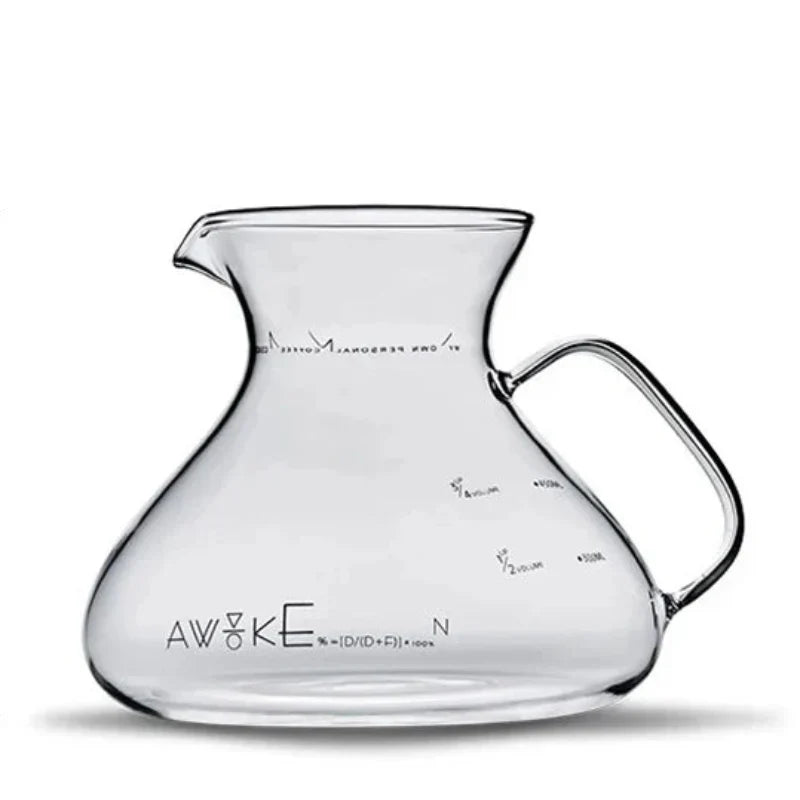 Elegant 450ml coffee maker made of heat-resistant glass