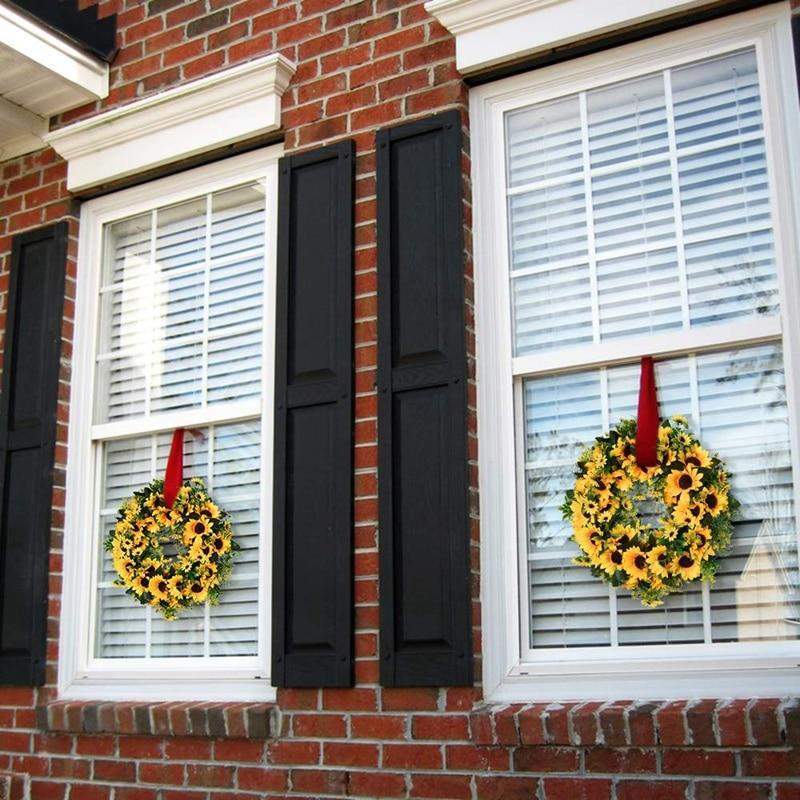 Artificial Gold Sunflower Wreath - 40 cm