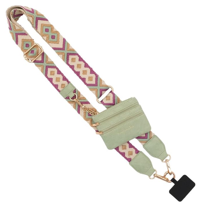 Stylish carrying strap for smartphones and cards