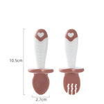 Ergonomic Silicone Cutlery Set for Toddlers – Spoon and Fork