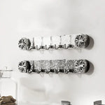 Wall hook rack with foldable hooks – no drilling required