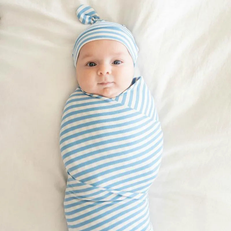 Swaddle and Hat Set – Gentle Swaddling Blanket for Newborns