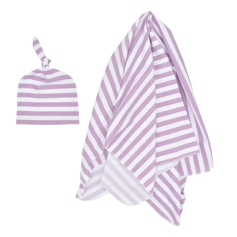 Swaddle and Hat Set – Gentle Swaddling Blanket for Newborns