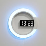 Elegante LED Wanduhr mit Fernbedienung – Stilvolle Beleuchtung für Zuhause und Büro