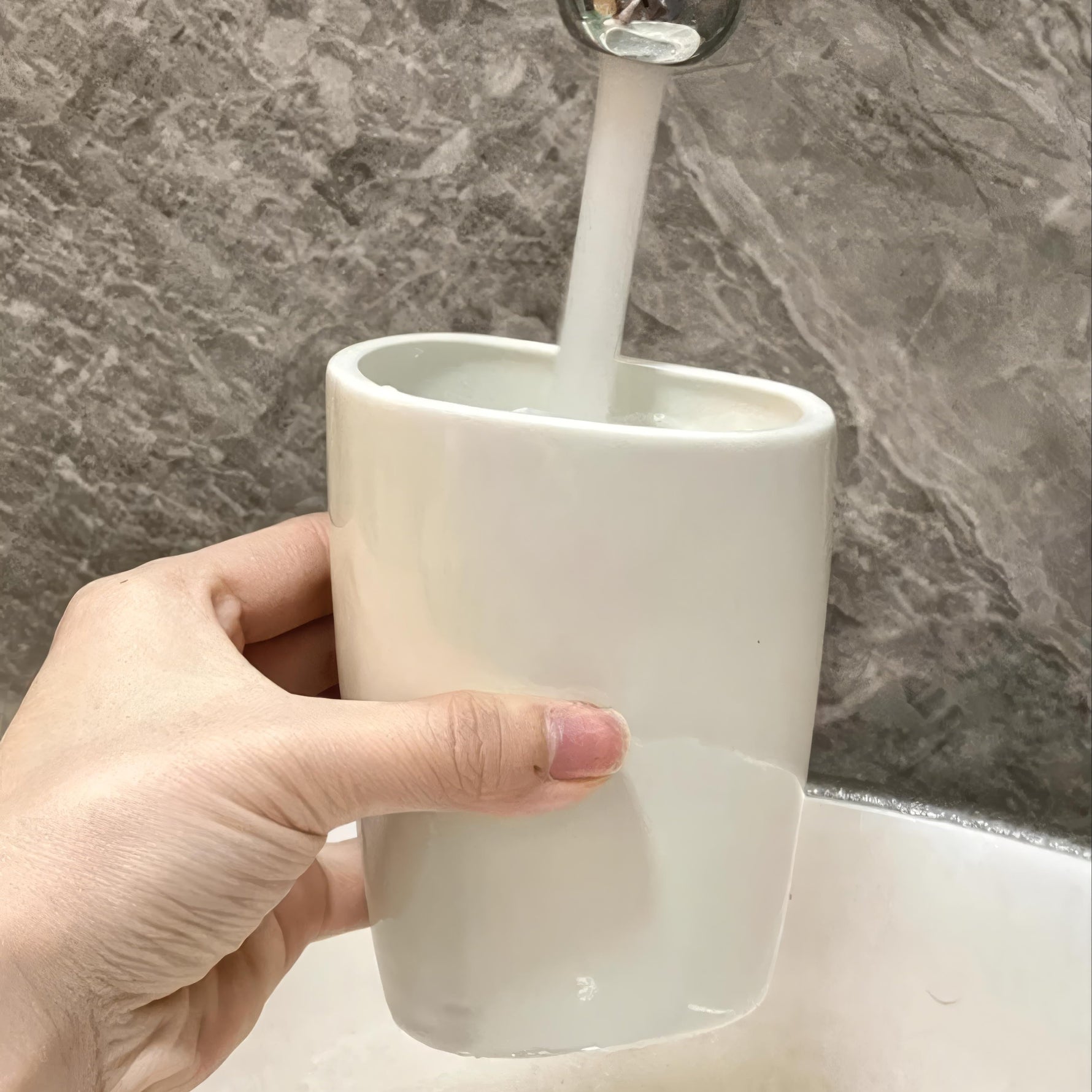 Elegant Bathroom Set with Soap Dispenser and Tumblers