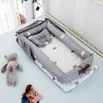 Foldable Baby Bed with Pillow – Portable Design for Travel