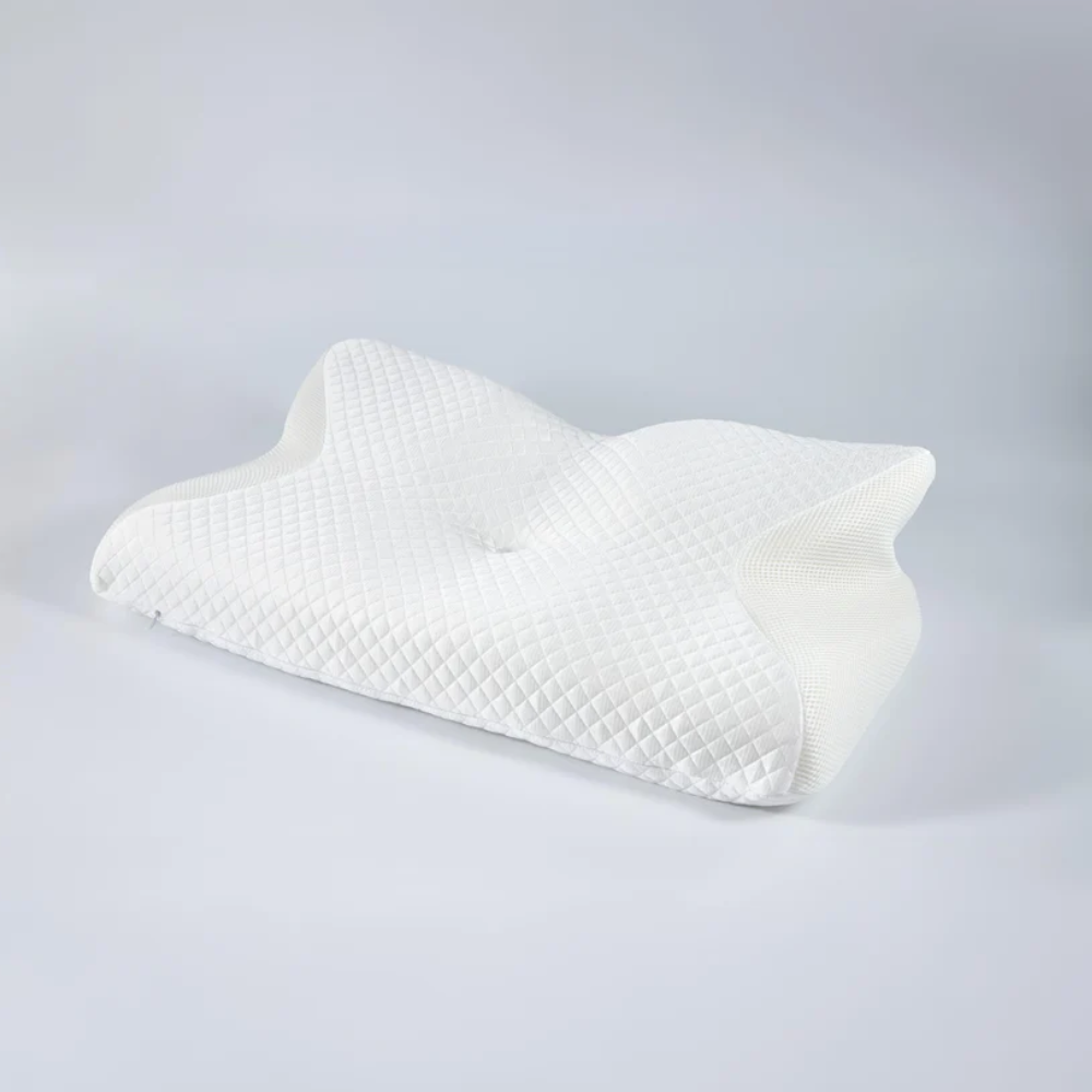 Ergonomisches Schlafkissen | Optimale Unterstützung für Nacken und Kopf | Weiß