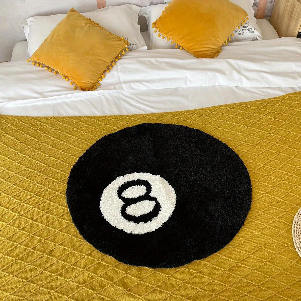 Round 8-Ball Floor Mat - Non-Slip Rug for Living Room, Bathroom & Decoration | Available in Sizes