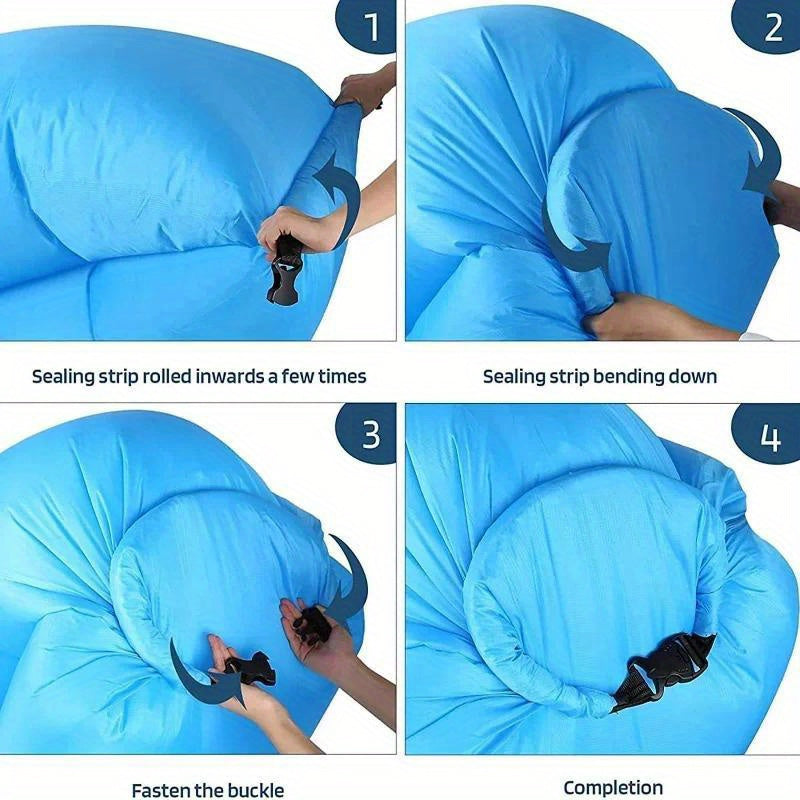 Inflatable Outdoor Relaxation Bench – No Pumping Required