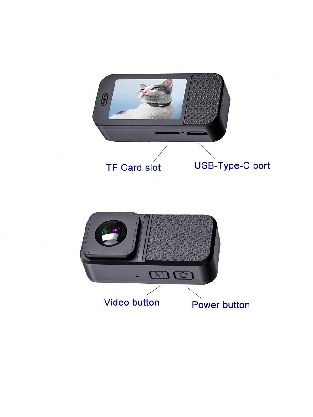 FidoVision | Wearable 160° Pet Camera for Cats & Dogs with 1080P HD Video – 32GB