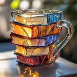 Literarische Tasse – Handbemalte 3D Tasse im Buchdesign