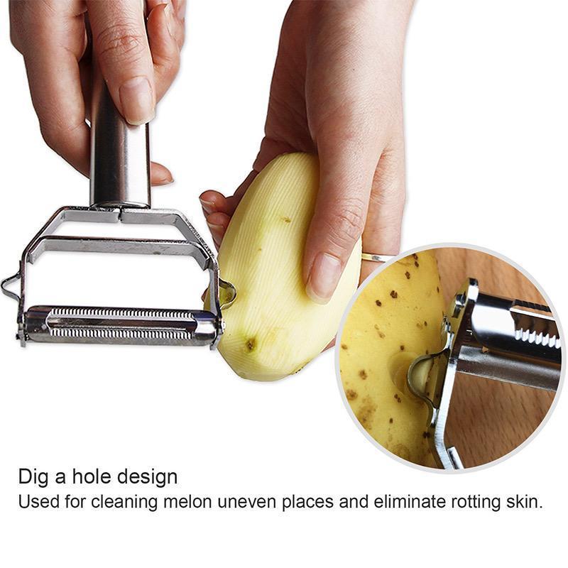 Versatile Stainless Steel Vegetable and Julienne Slicer