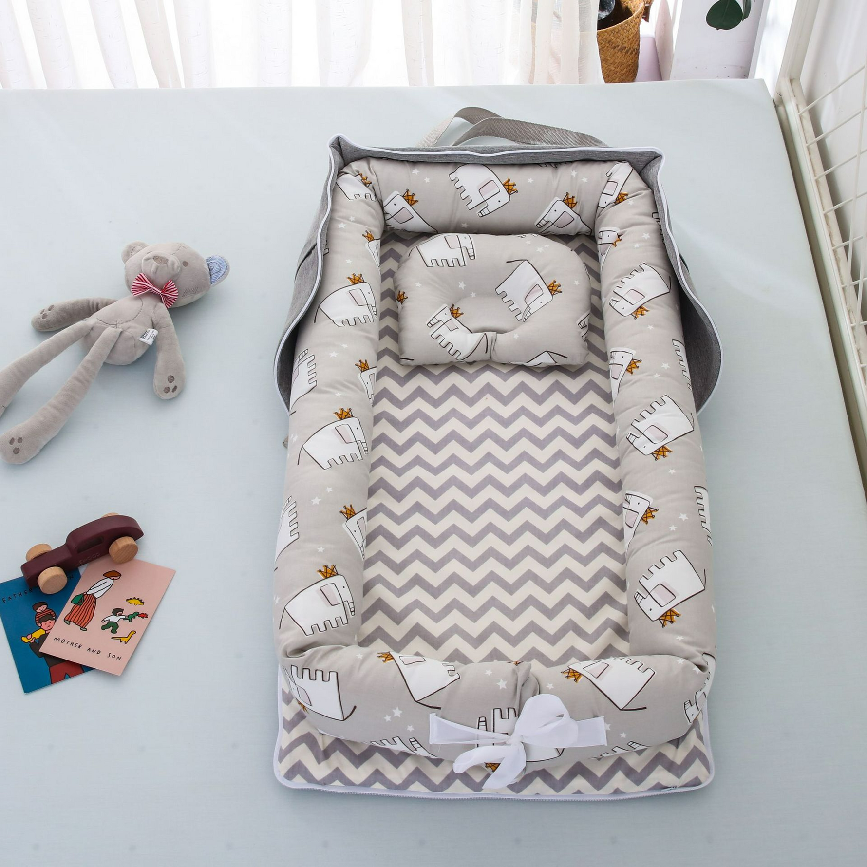 Foldable Baby Bed with Pillow – Portable Design for Travel