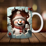 Festliche 3D Schneemann-Tasse - Ideales Geschenk für die Feiertage