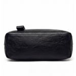 Comfortable faux leather shoulder bag – 3 compartments