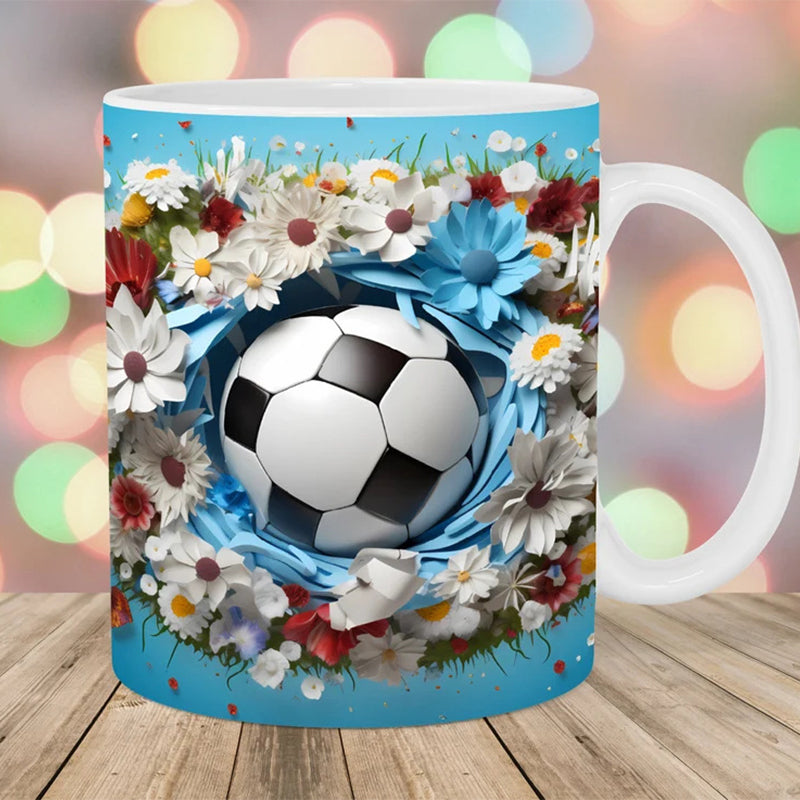 Cup with ball pattern