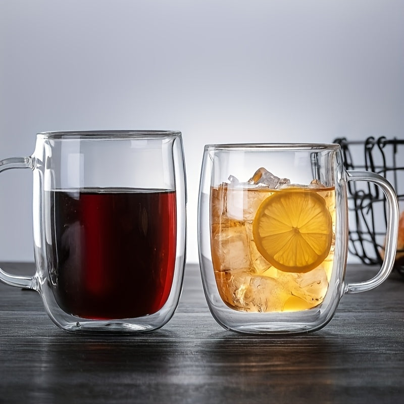 Elegant Borosilicate Glass Insulated Mug – Heat-Resistant & Stylish