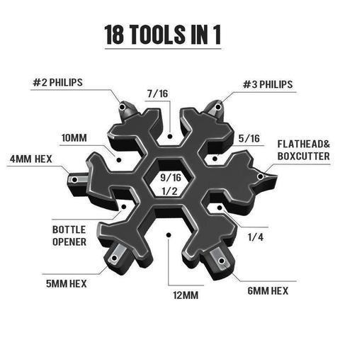 18-in-1 Snowflake Multi-tool