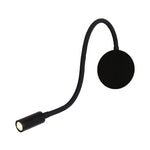 Adjustable Wall Light in Cylinder Design Made of Silicone and Metal – LED in Black/White