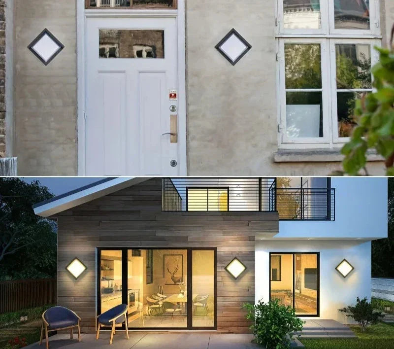 Weatherproof LED Outdoor Wall Light - Energy-saving Lighting for Garden and Patio