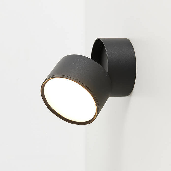 Moderne Runde LED Wandleuchte – Flexibler Aluminium-Wandstrahler