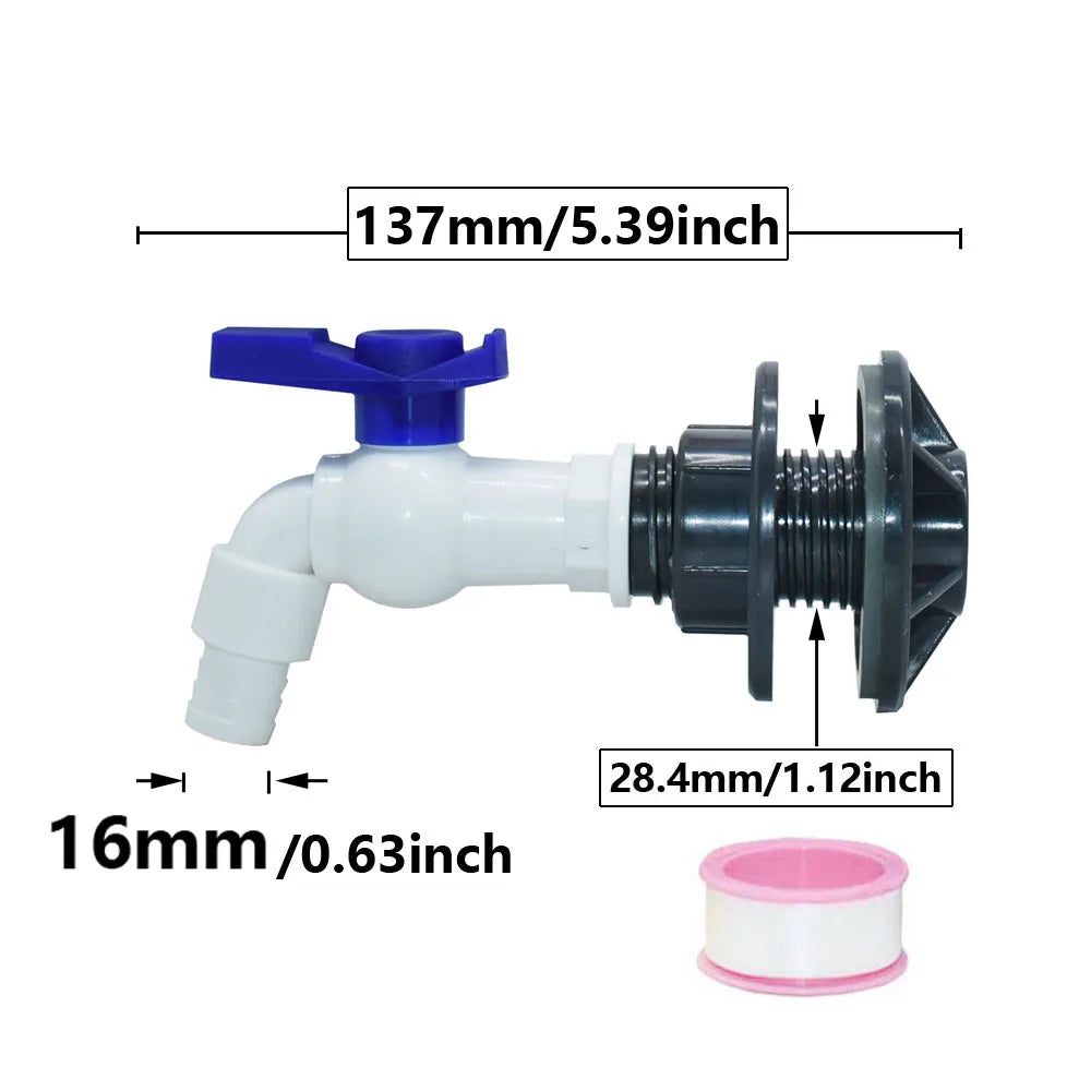 Wasseranschlussadapter für Regentonnen | 16 mm Anschluss