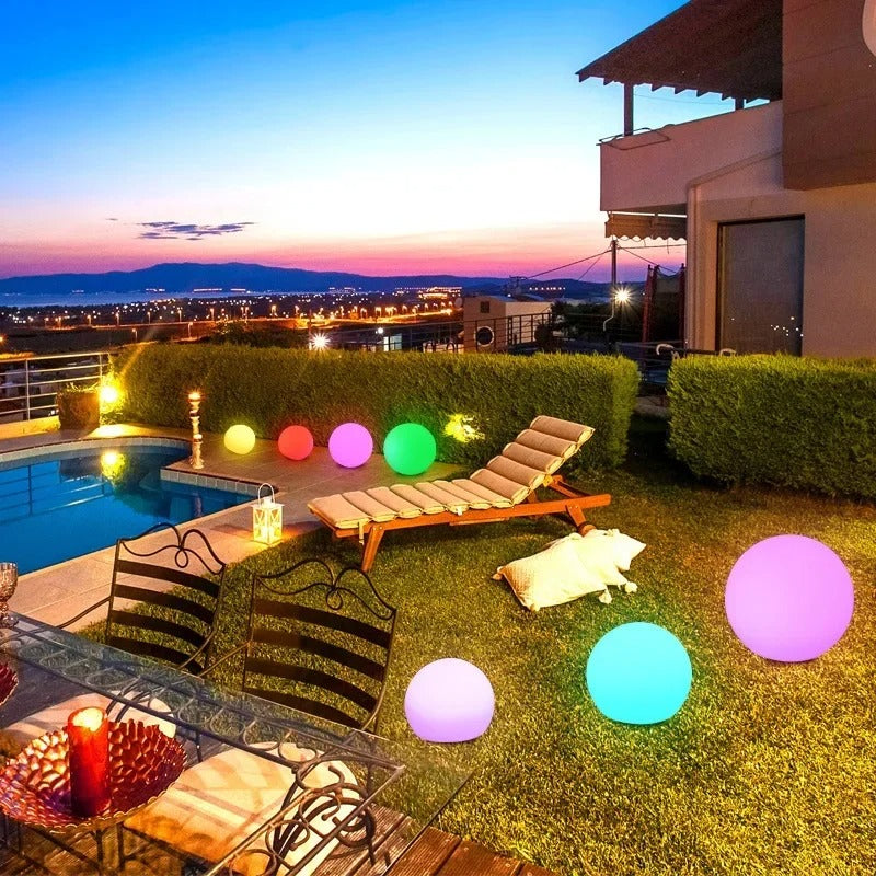 Waterproof Solar Garden Ball Lights – RGB LED Outdoor Lighting