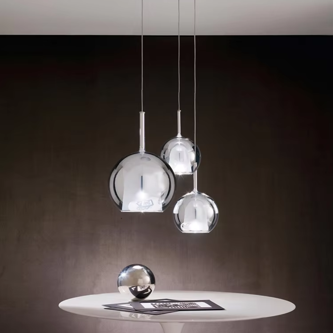 Moderne Pendelleuchte aus Glas - CelestialGlow Licht