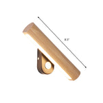 Wall Mounted Wooden Lamp with Rotatable Light - 8.5"/12.5"