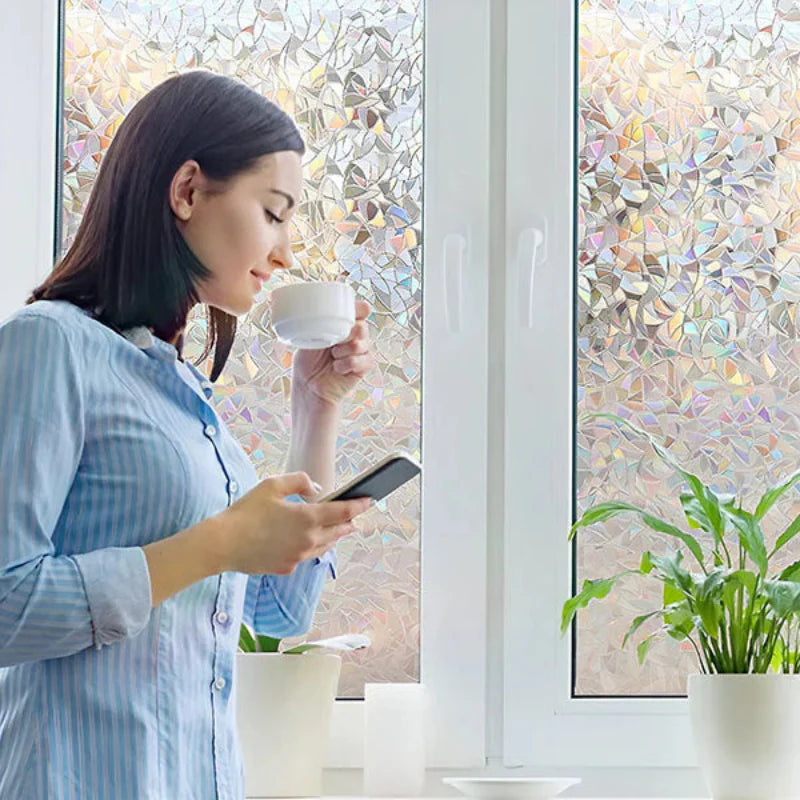 Fensterfolien zur Sichtschutzgestaltung – Regenbogen-Effekt mit UV-Schutz