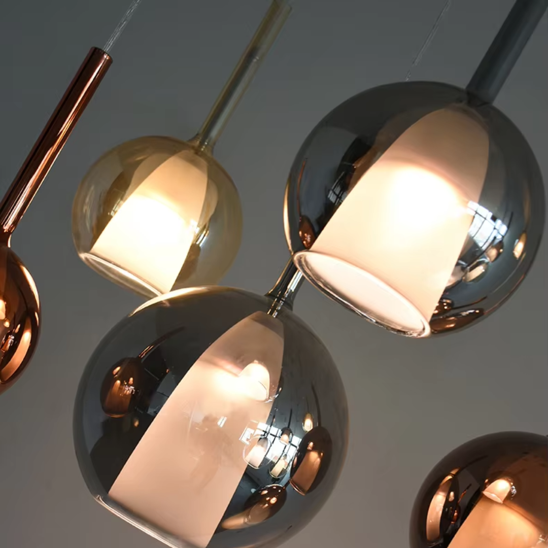 Moderne Pendelleuchte aus Glas - CelestialGlow Licht