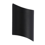 Minimalist 2-bulb LED wall light made of aluminum for doors – Black