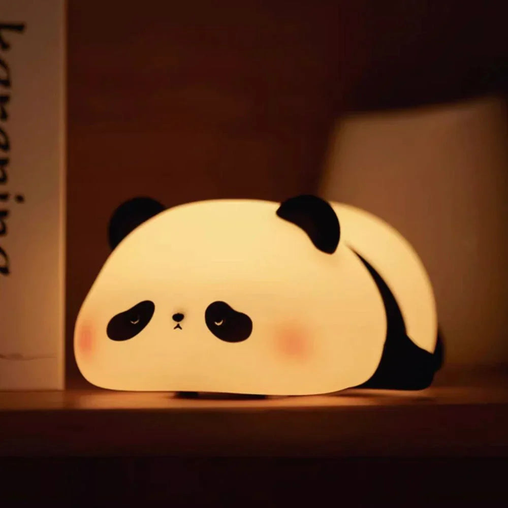 Verspielte Nachtlampe für Kinder – Wiederaufladbare Silikonlampe mit Farbwechsel