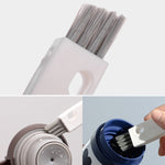 Cleaning brush for cup lids