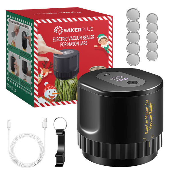 Electric vacuum sealer for canning jars