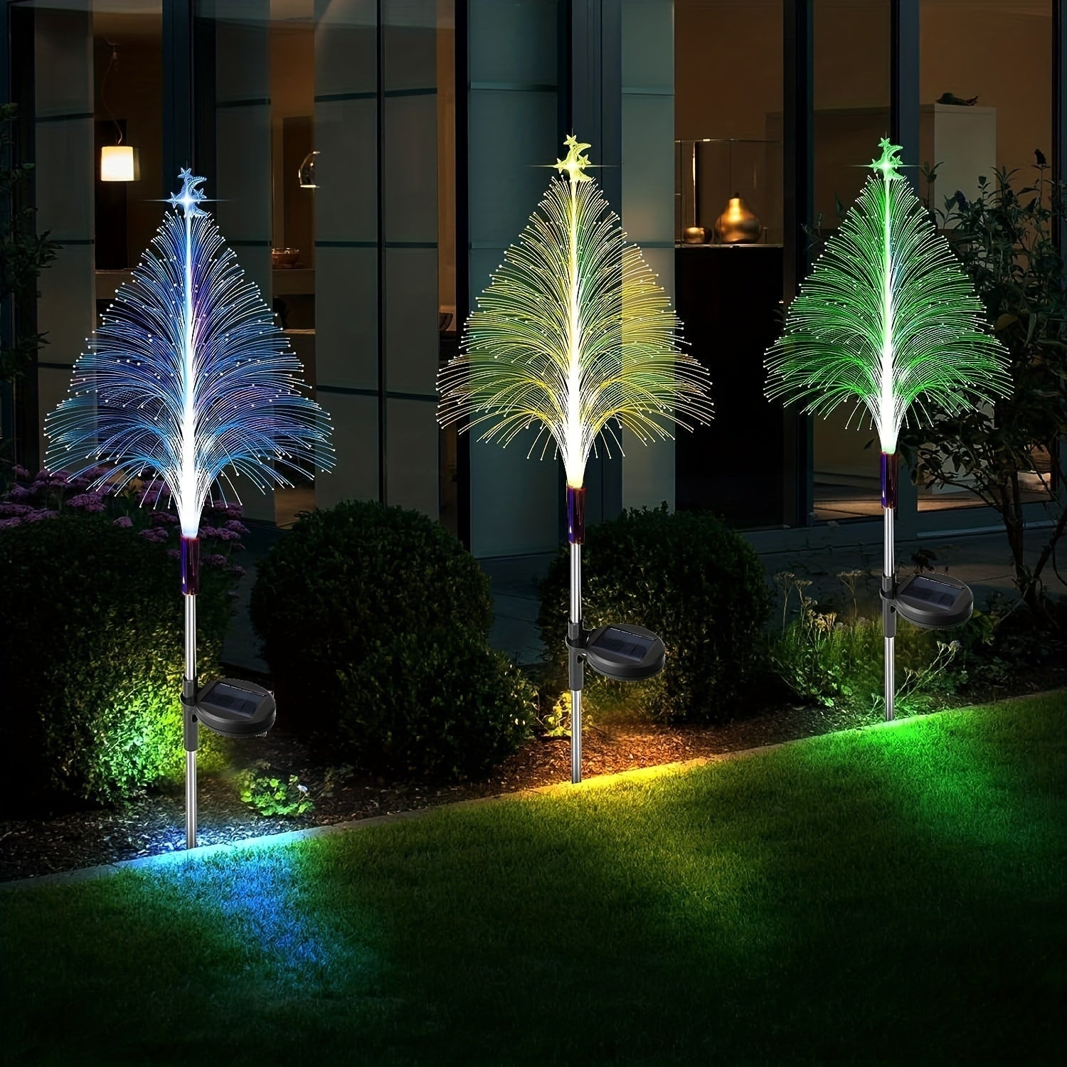 Lichtgarten Solar Set – 3 Solar-Powered LED Garden Lights with Colour Change