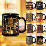 Bücherregal aus Keramik – Geschenk für Katzen- und Buchliebhaber