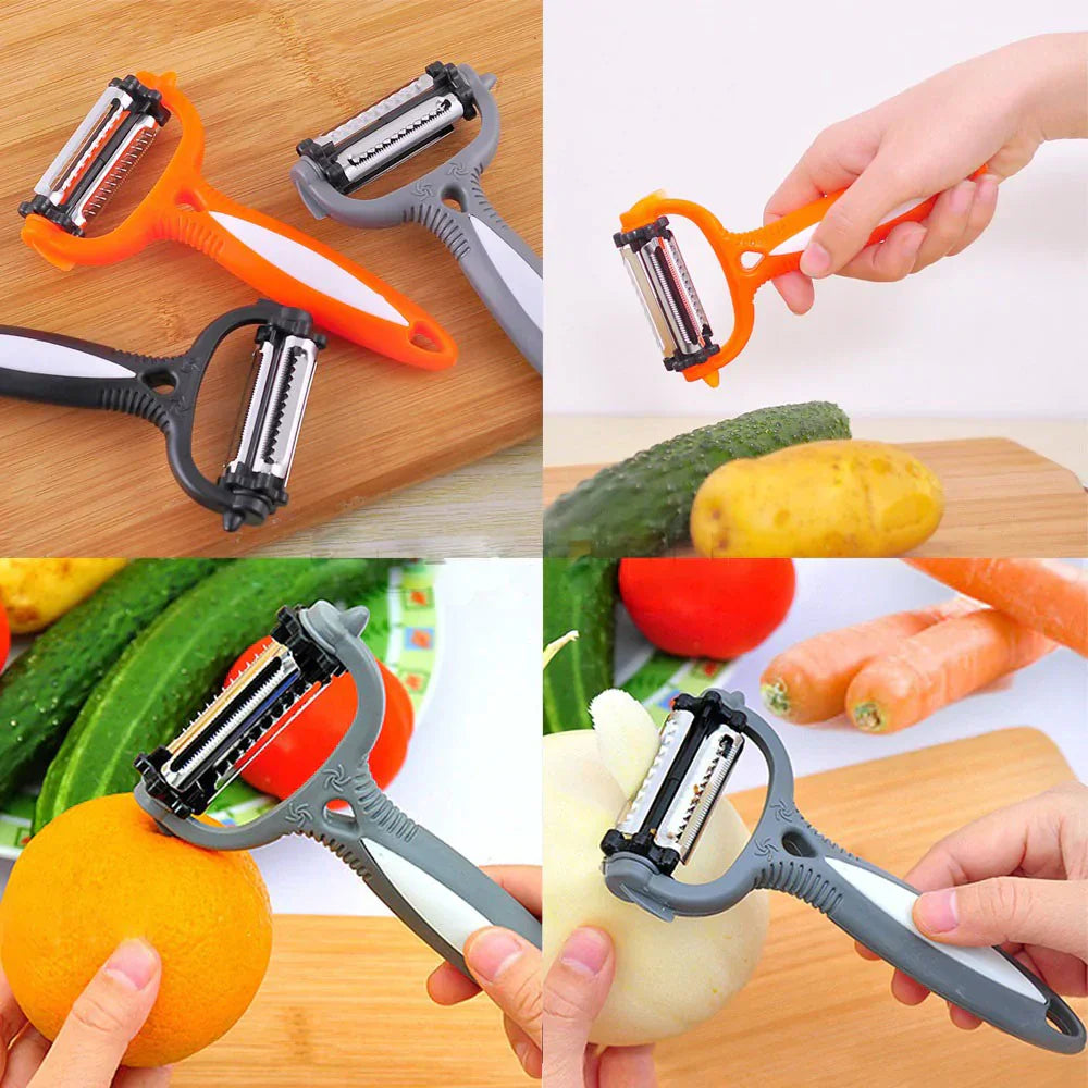3-in-1 Gemüseschäler mit mehrfacher Funktion