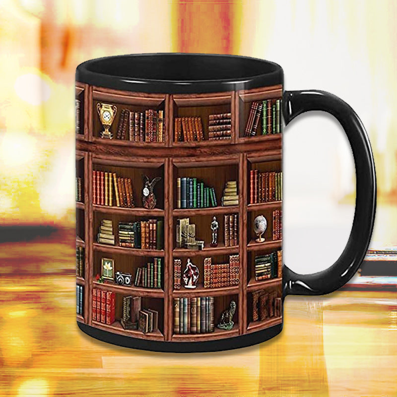 Bücherregal aus Keramik – Geschenk für Katzen- und Buchliebhaber