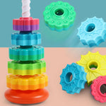 Rotierender Lernspaß | Bunter Stapelturm für Kinder