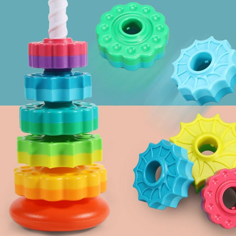 Bunter Stapelturm für kreativen Spielspaß